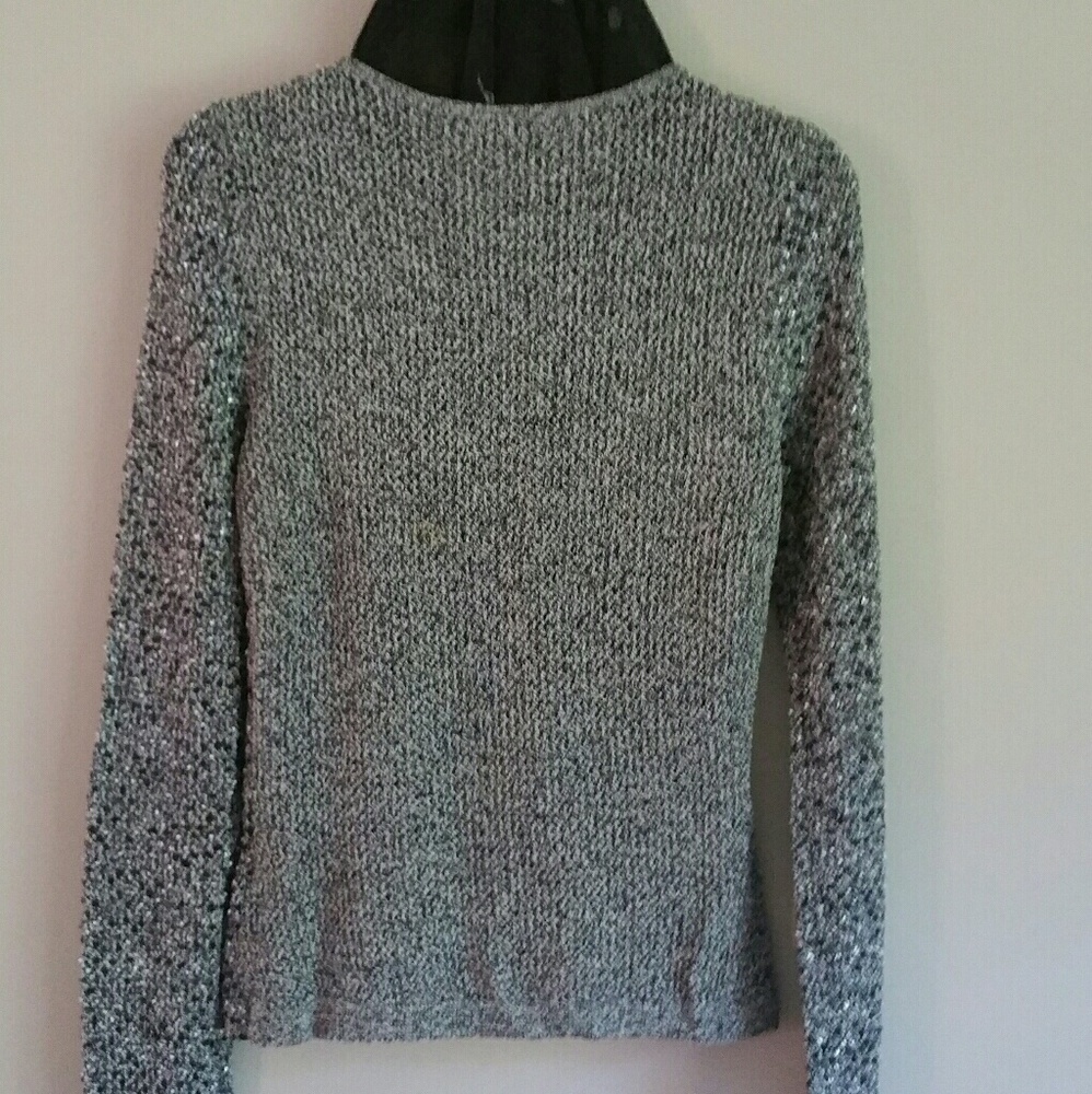 Marled Knit Top w/ Sequins, Anne Klein, Sz S - Picture 7 of 8